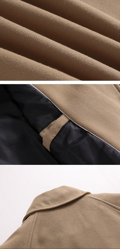 WoolElite™ Men's Long Coat – Autumn & Winter Classic