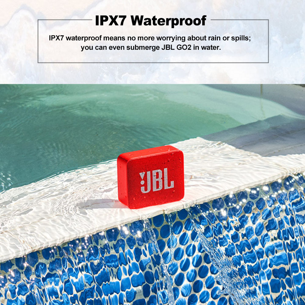 Image of Jbl Go 2 Wireless Bluetooth Speaker Ipx7 Waterproof With Mic 335222975 from Edmene LLC