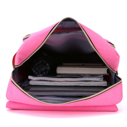 Image of Slim Backpack College School And Business Fits 15 Inch Laptop Hot Pink 734965299 from Edmene LLC