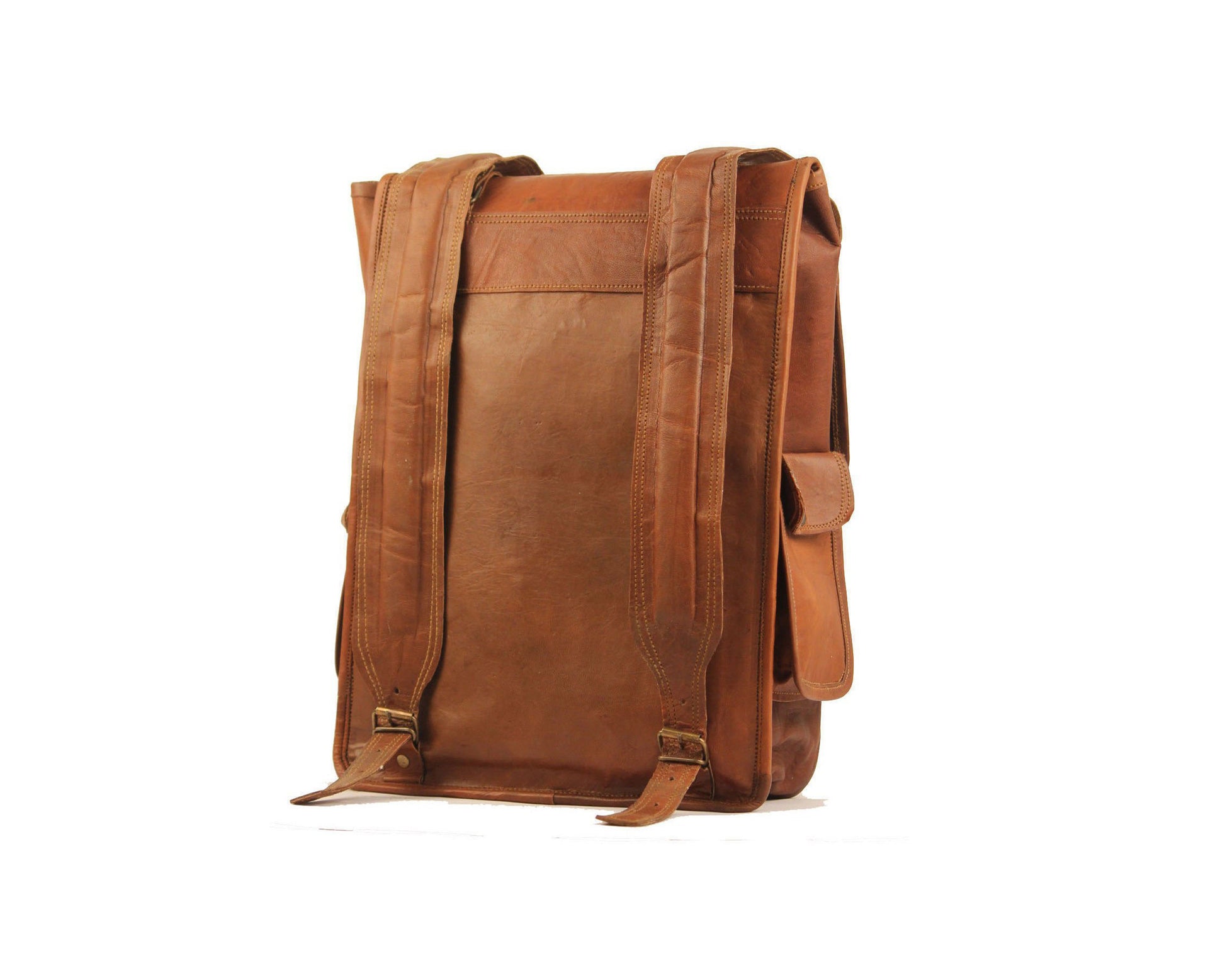Image of Vintage Leather Laptop Backpack Shoulder Bag Rucksack Bag 1341591618 from Edmene LLC