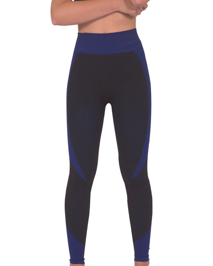 Image of Trois Seamless Legging Black With Navy 1416130502 from Edmene LLC
