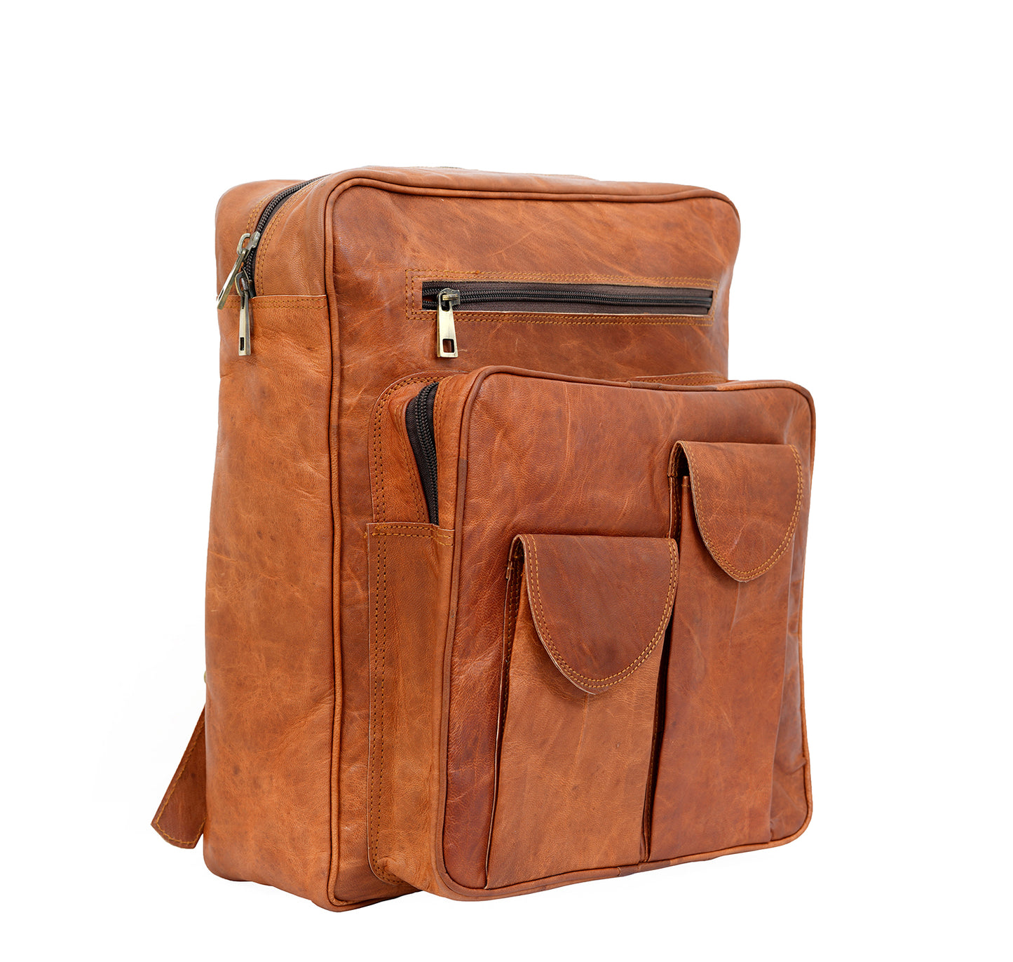 Image of Genuine Leather Backpack High Capacity Travel Bag Rucksack Day Pack 693192748 from Edmene LLC