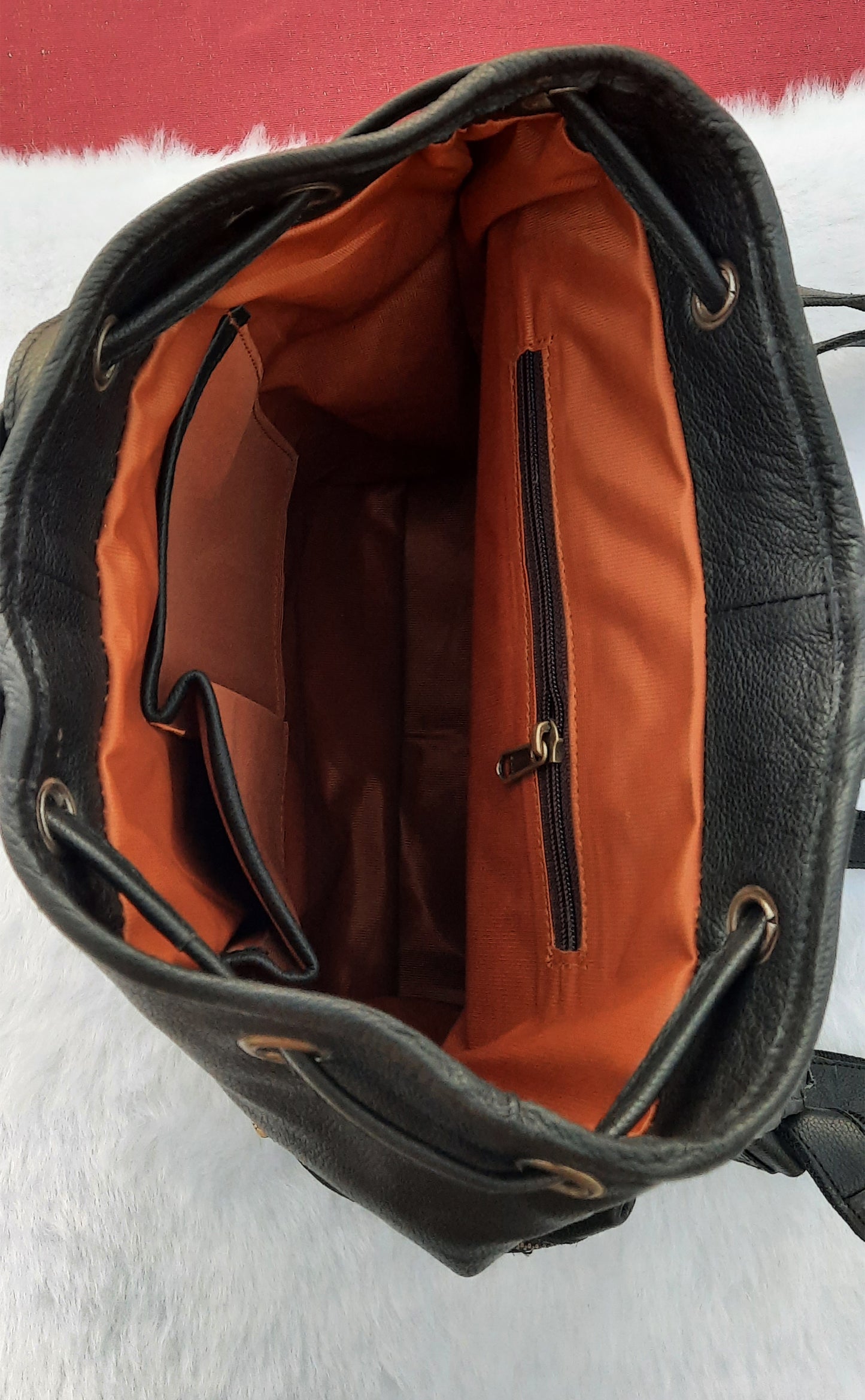 Image of Leather Backpack Handmade 15 5 Inch Unisex Backpack 896937807 from Edmene LLC