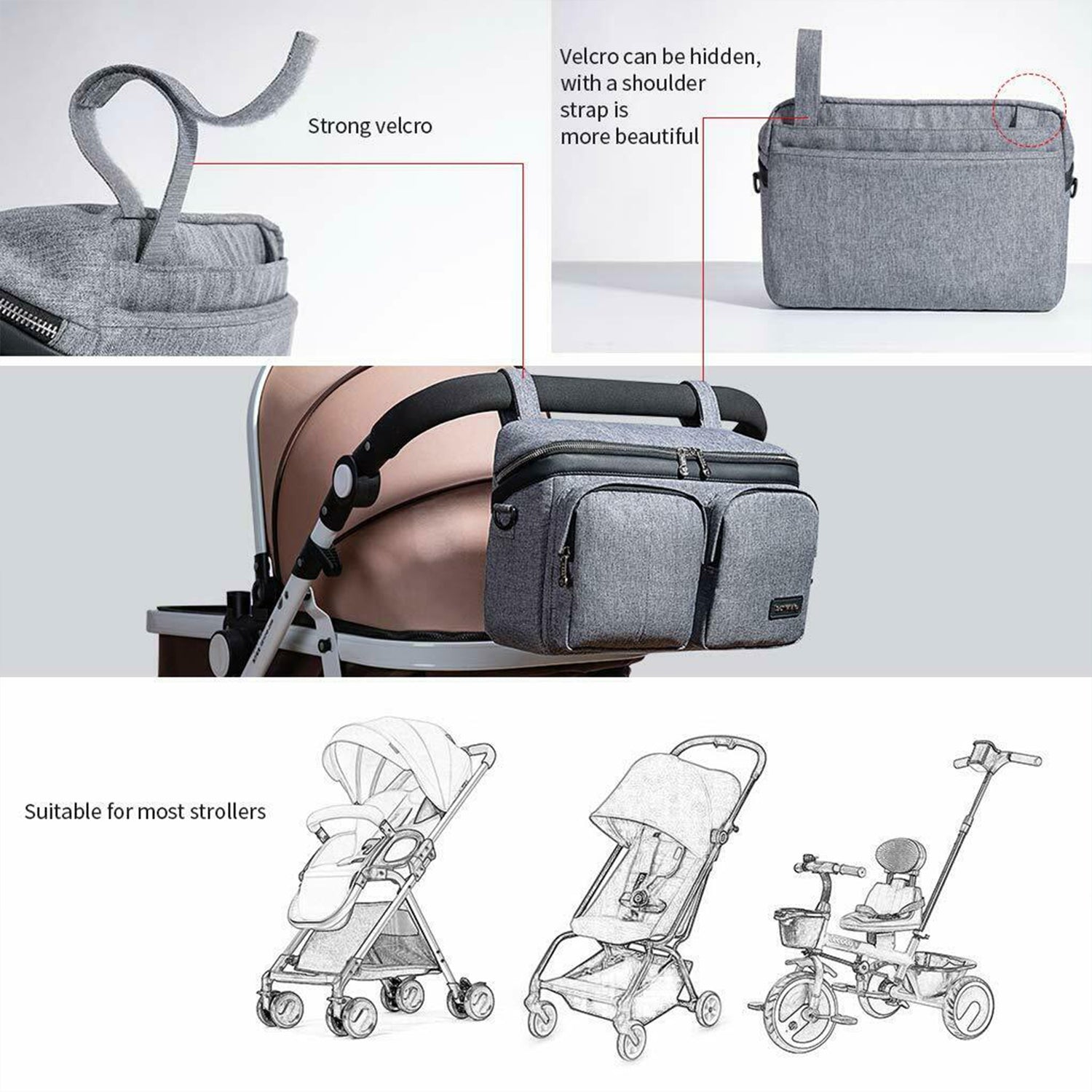 Image of Stroller Organizer Caddy Bag 545123617 from Edmene LLC