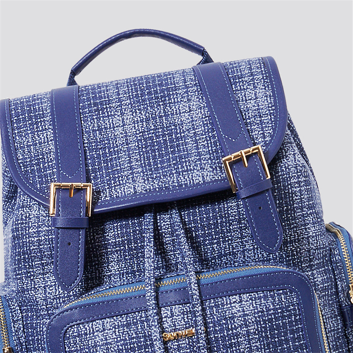 Image of Fashion Tweed Baby Diaper Bag Backpack 1274980428 from Edmene LLC