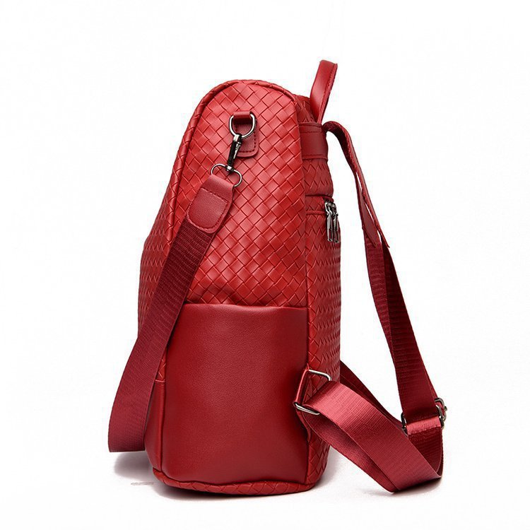 ALLFASHION™ – BohoMetro Woven Leather Backpack