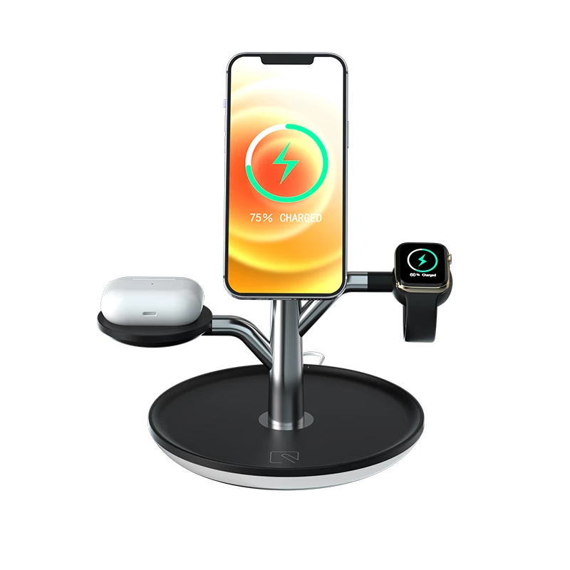 Image of Universal Wireless Charging Stand for Iphone Apple Watch ... from Edmene LLC