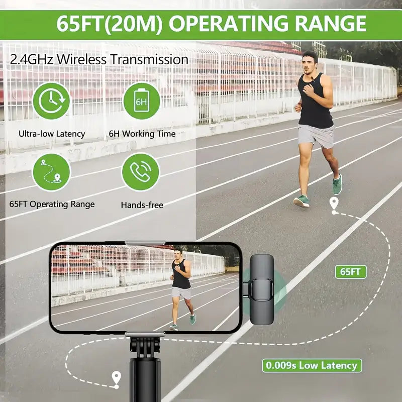 Image of Wireless Lavalier Microphone Clip On Mic With Noise Reduction 883319057 from Edmene LLC