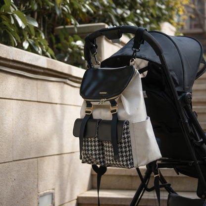 Image of Houndstooth Diaper Backpack 511124299 from Edmene LLC