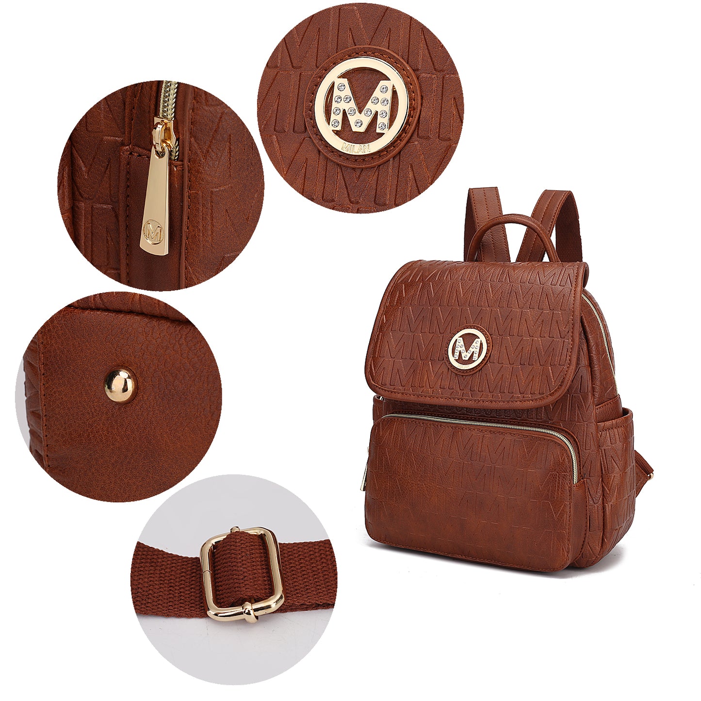 Image of Samantha Backpack Vegan Leather Women 39482875 from Edmene LLC