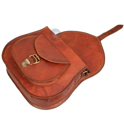 Handmade Leather Gypsy Bag - Vintage Crossbody Purse.