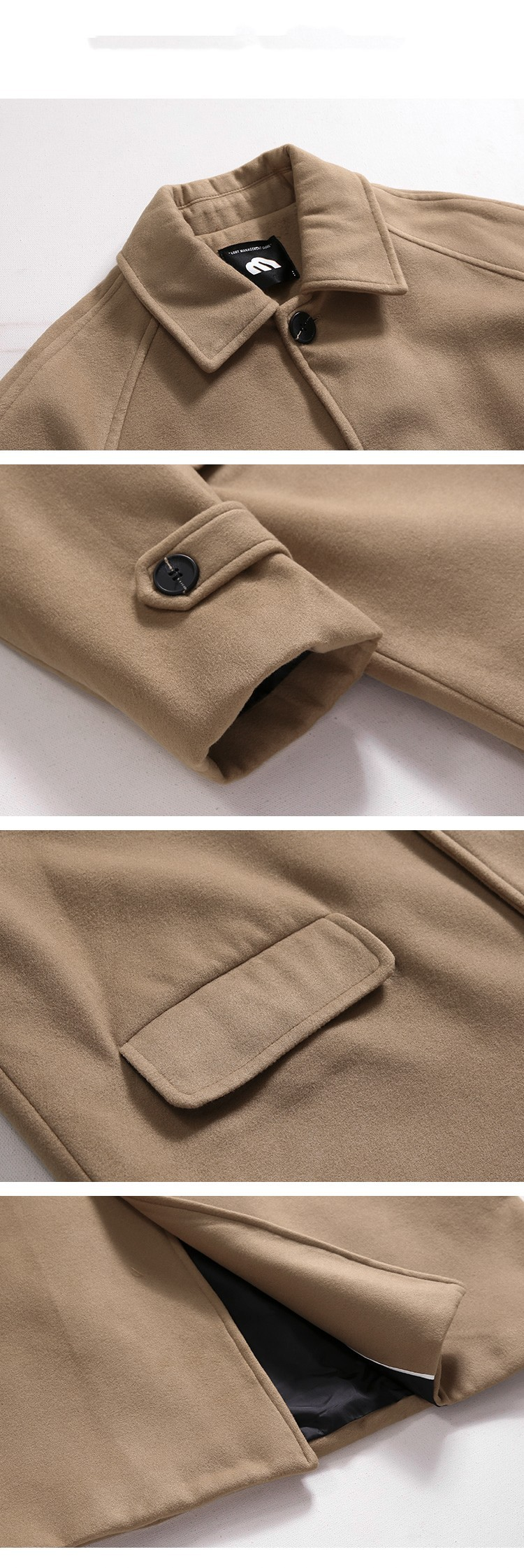 WoolElite™ Men's Long Coat – Autumn & Winter Classic