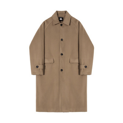WoolElite™ Men's Long Coat – Autumn & Winter Classic