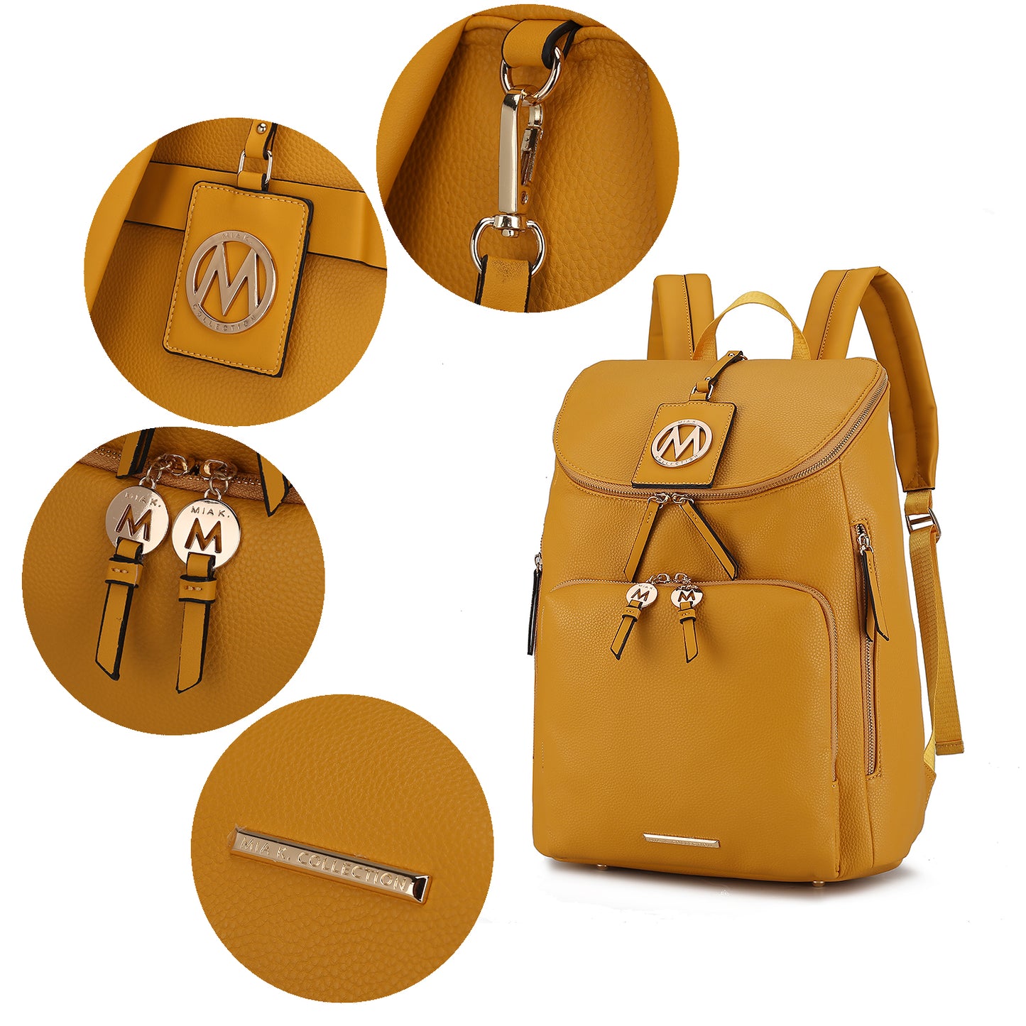 Image of Angela Large Backpack Vegan Leather 1416334160 from Edmene LLC