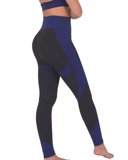 Image of Trois Seamless Legging Black With Navy 1416130502 from Edmene LLC