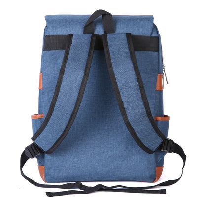 Image of Slim Backpack College School Business Fits 15 Inch Laptop Dark Blue 1073528485 from Edmene LLC