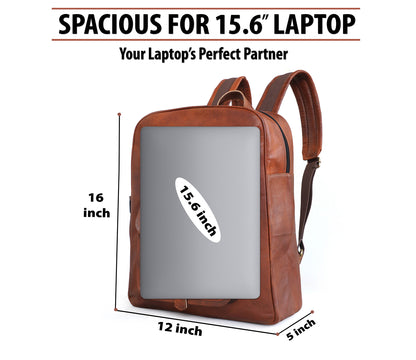 Image of Genuine 15 6 Inch Vintage Laptop Backpack Retro Travel Work Rucksack 1433985546 from Edmene LLC