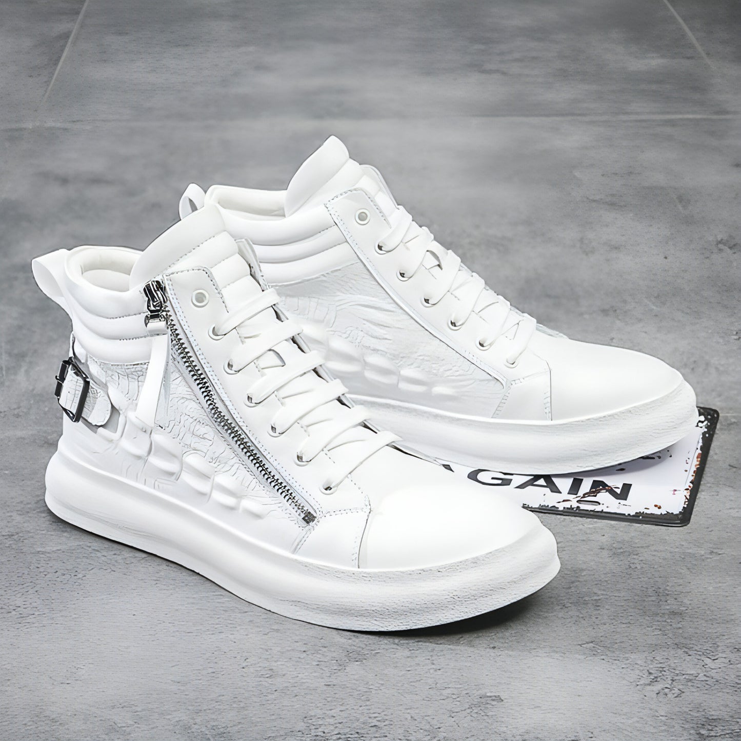 UrbanCore™ – Men’s High-Top Leather Street Sneakers