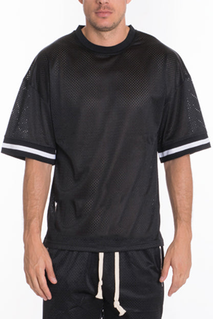 Mesh Jersey Tshirt and Basketball Short Set