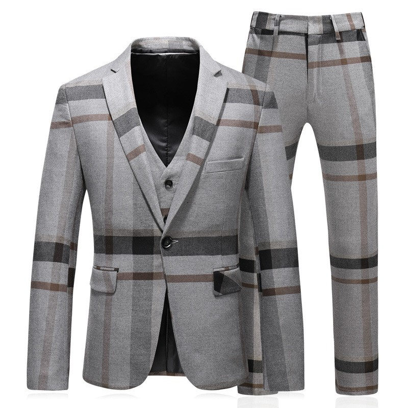 Image of Mens Fashion Slim Single Breasted Suit Vest Pants Set 163103101 from Edmene LLC