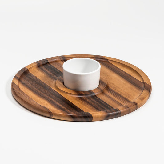 Image of Large Chip n Dip with Ceramic Bowl from Edmene LLC