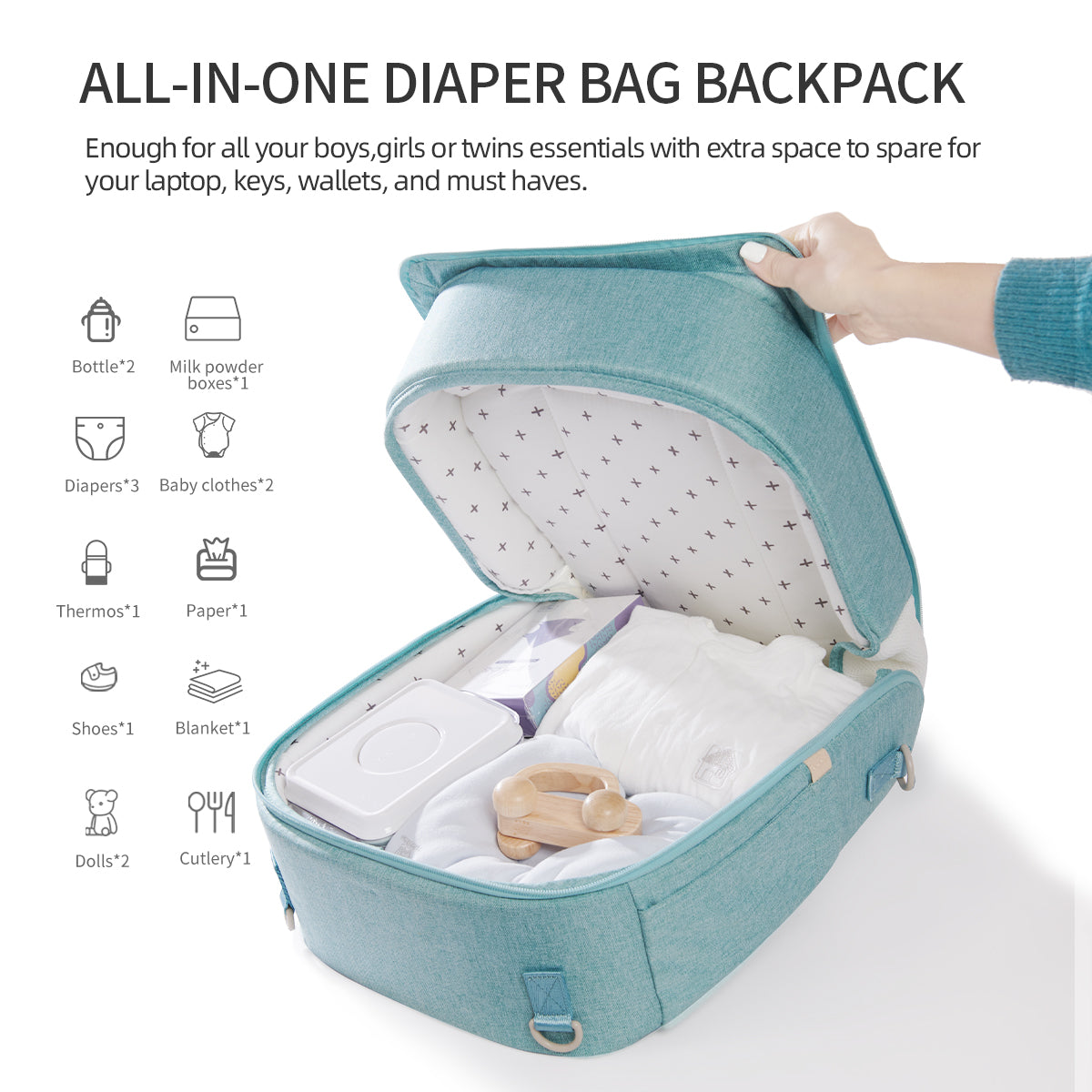 Image of Portable Diaper Bag Backpack 732379927 from Edmene LLC