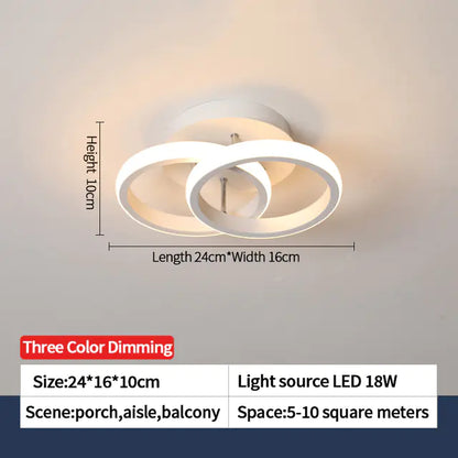 Nordic LED Ceiling Lights for Home, Bedroom & Corridor