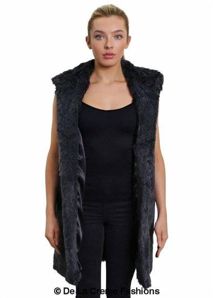 Image of Faux Fur Hooded Gilet 1242281840 from Edmene LLC