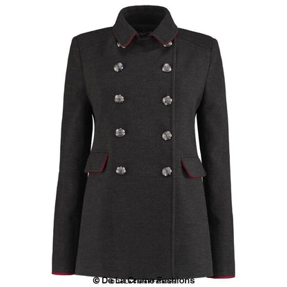 Image of De La Creme Womens Military Style Pea Coat 867064961 from Edmene LLC