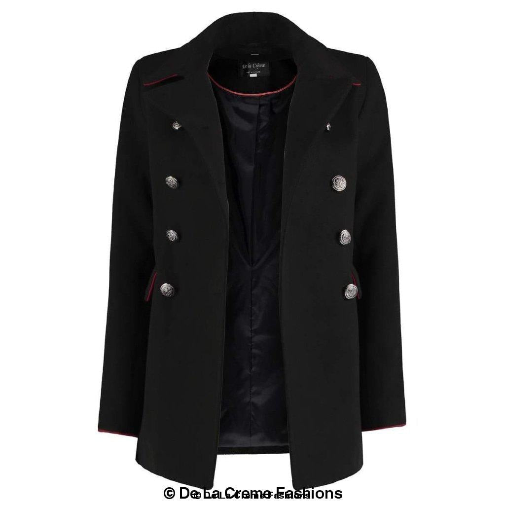 Image of De La Creme Womens Military Style Pea Coat 867064961 from Edmene LLC
