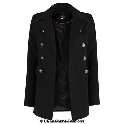 Image of De La Creme Womens Military Style Pea Coat 867064961 from Edmene LLC