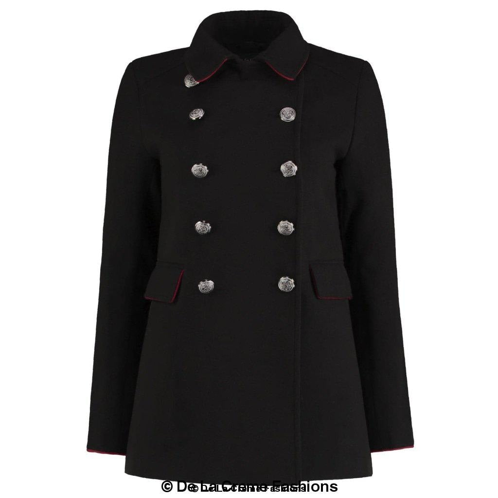 Image of De La Creme Womens Military Style Pea Coat 867064961 from Edmene LLC