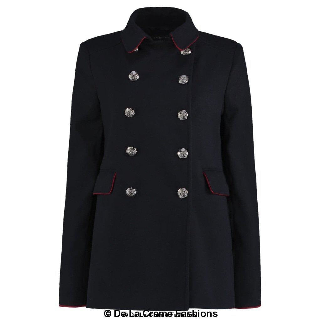 Image of De La Creme Womens Military Style Pea Coat 867064961 from Edmene LLC