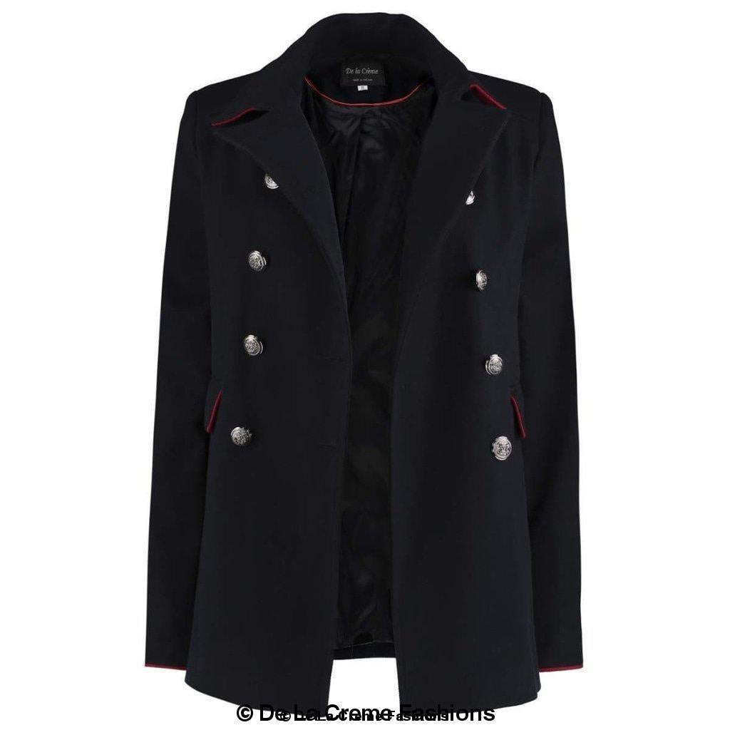 Image of De La Creme Womens Military Style Pea Coat 867064961 from Edmene LLC
