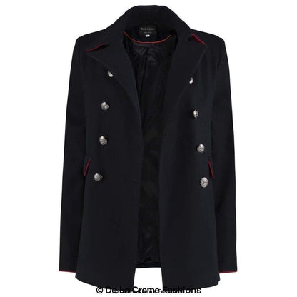 Image of De La Creme Womens Military Style Pea Coat 867064961 from Edmene LLC
