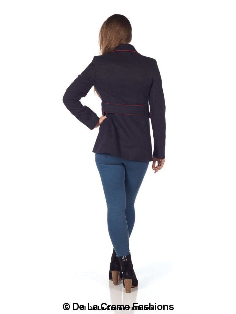 Image of De La Creme Womens Military Style Pea Coat 867064961 from Edmene LLC