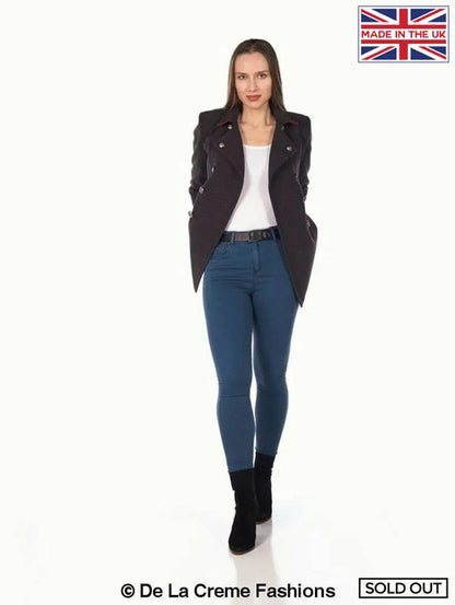 Image of De La Creme Womens Military Style Pea Coat 867064961 from Edmene LLC