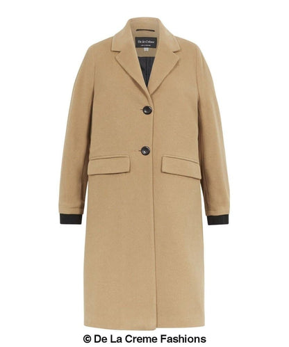 Image of Pre Order Womens Wool Blend Winter Warm Knee Length Coat 1128996278 from Edmene LLC