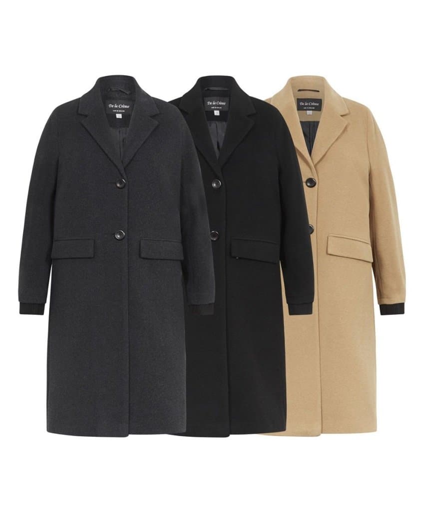 Image of (PRE-ORDER) Womens Wool Blend Winter Warm Knee Length Coat from Edmene LLC