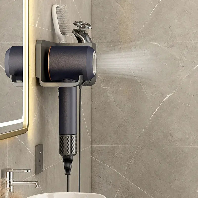 Wall Mounted Bathroom Storage Holder for Hair Tools