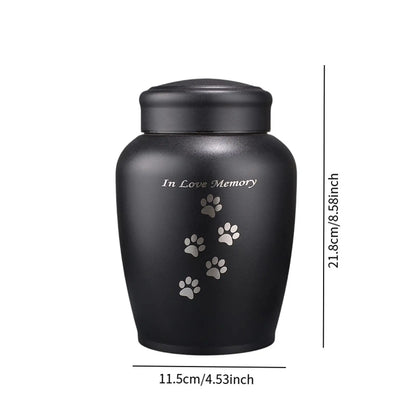 Image of New Multi Colored Stainless Steel Pet Urn Sealed Funeral Memorial Ash Holder For Dog Cat Bird Mouse Cremation Ashes from Edmene LLC