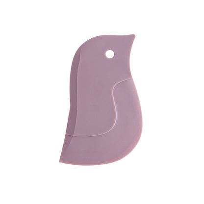 Cute Penguin Shape Baking Soft Blade Scraper Oil Dish Plate Scraping