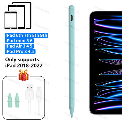 For Apple Pencil 2 1 Palm Rejection Power Display iPad Accessories iPad 2022 2021 2020 2019 2018 Pro 11 12.9 Air Mini Stylus Pen