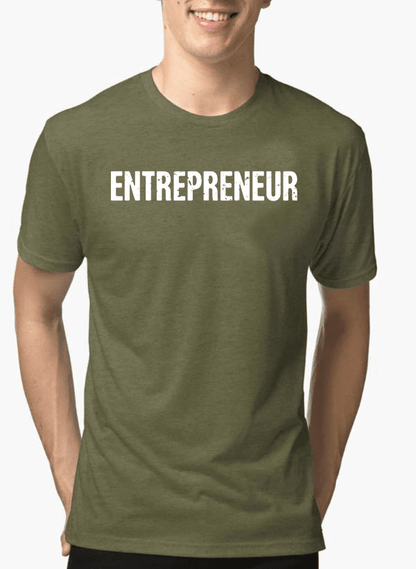 Image of Entrepreneur Half Sleeves Melange T-shirt from Edmene LLC