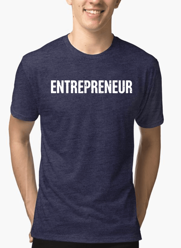 Image of Entrepreneur Half Sleeves Melange T Shirt 938000337 from Edmene LLC