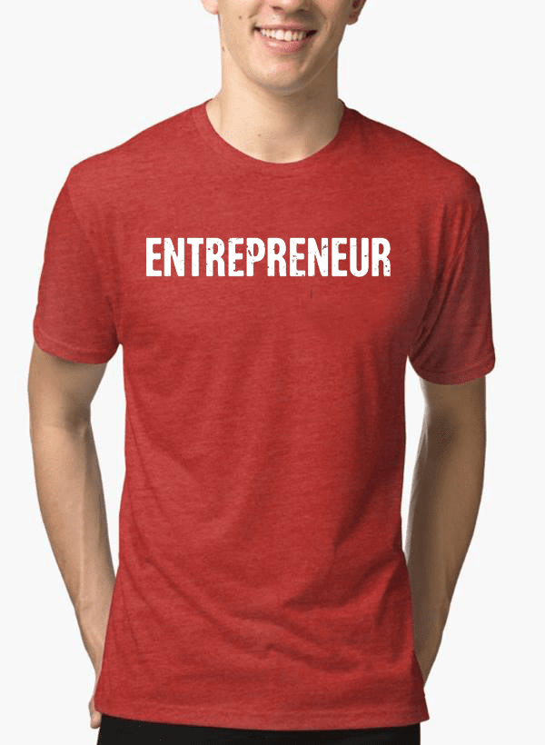 Image of Entrepreneur Half Sleeves Melange T Shirt 938000337 from Edmene LLC