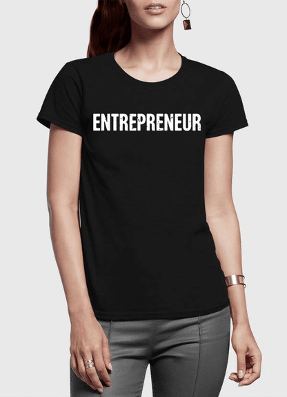 Image of Entrepreneur Half Sleeves Women T-shirt from Edmene LLC