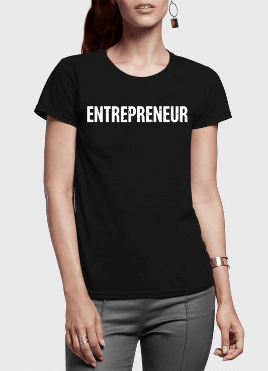 Image of Entrepreneur Half Sleeves Women T-shirt from Edmene LLC