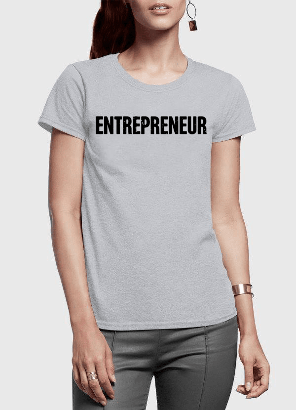 Image of Entrepreneur Half Sleeves Women T Shirt 804712631 from Edmene LLC