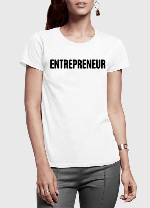 Image of Entrepreneur Half Sleeves Women T Shirt 804712631 from Edmene LLC